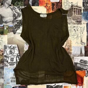 Army green crochet style